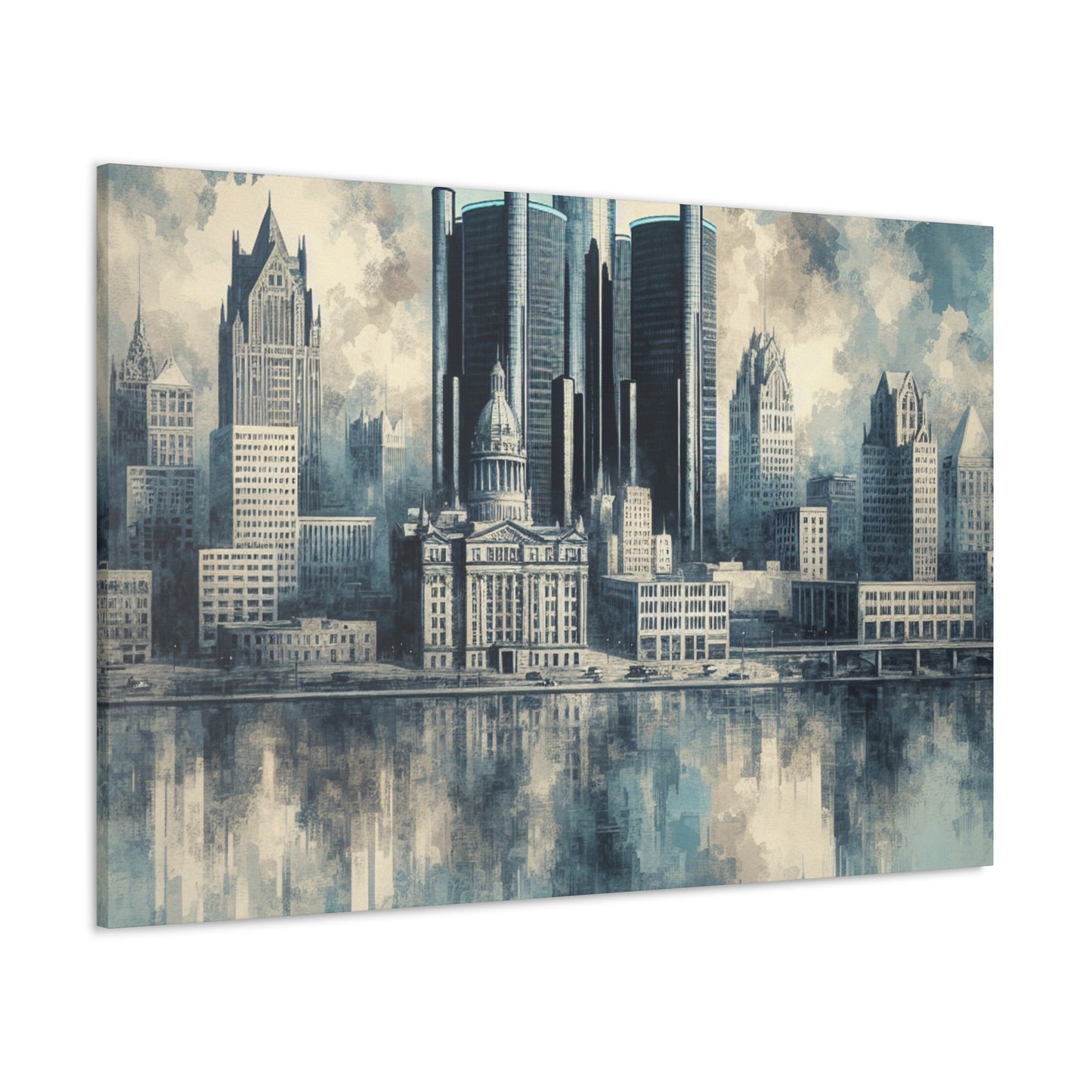 "Resplendent Detroit Reverie" - Canvas