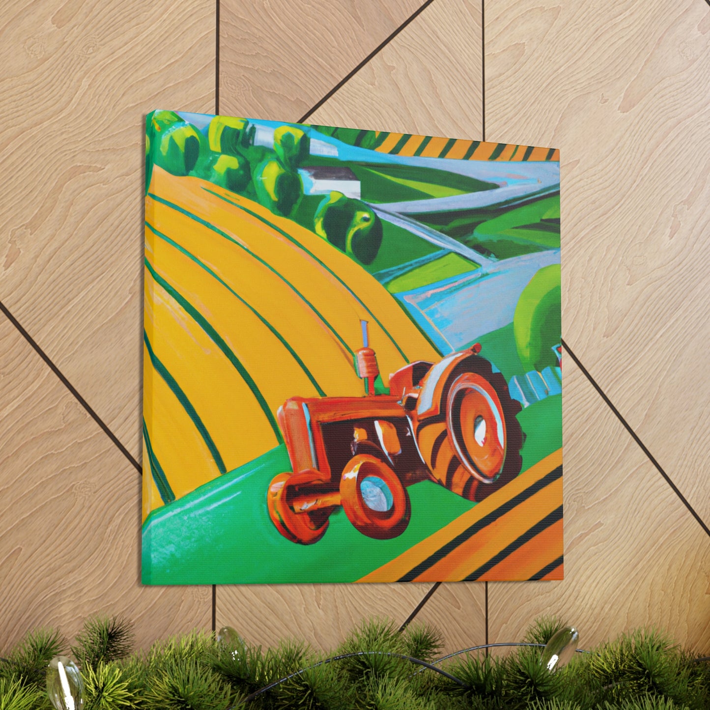 "Tractor of the 1920s" - Canvas