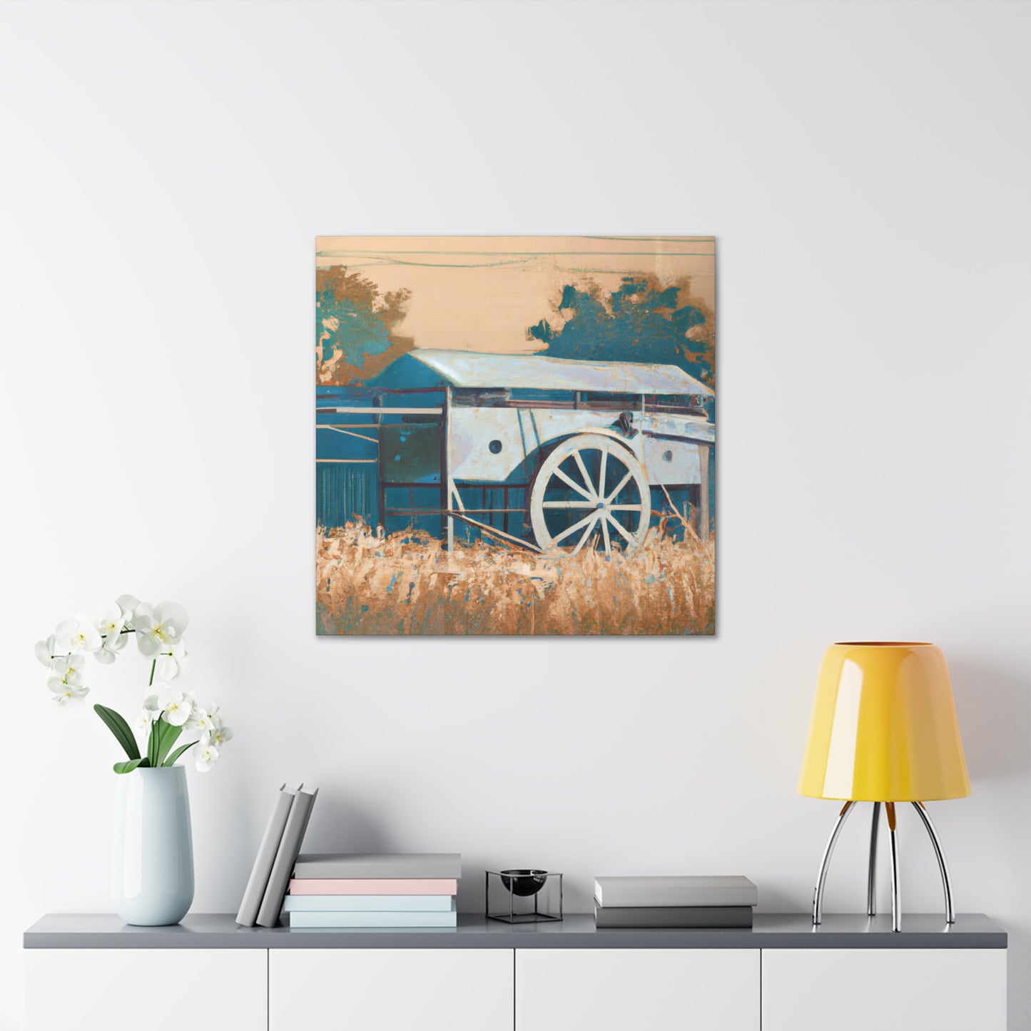 "Harvesting the Hayfield" - Canvas