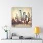 "Cityscapes of Tranquil Twilight" - Canvas