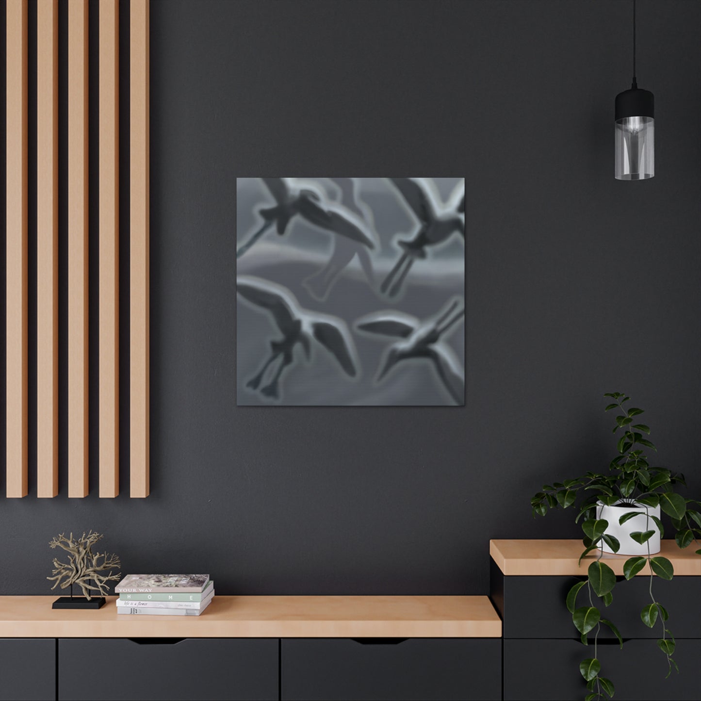 Sea Birds in Flight - Canvas