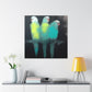 Parakeets in Abstraction - Canvas