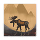 Moose on the Move - Canvas