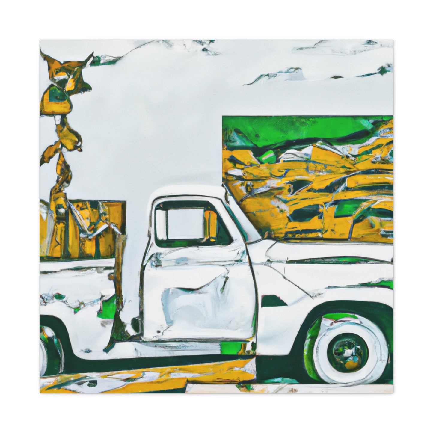 "Aging Pickup Solitude" - Canvas