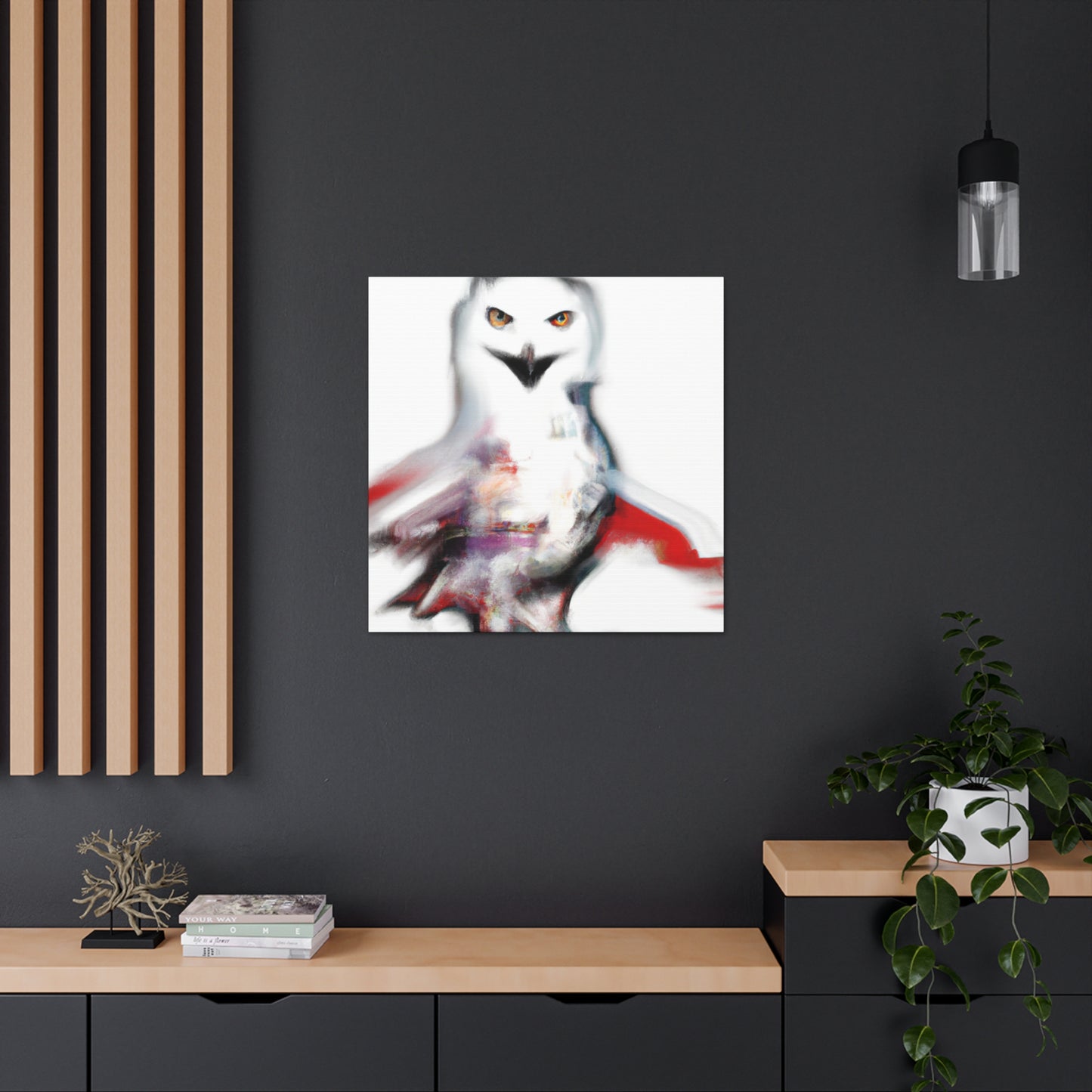 Snowy Owl Abstraction - Canvas