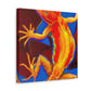 "Fanciful Frilled Lizard" - Canvas