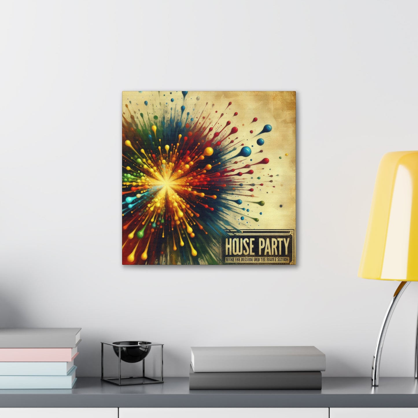 Vintage Revellers on Walls - Canvas