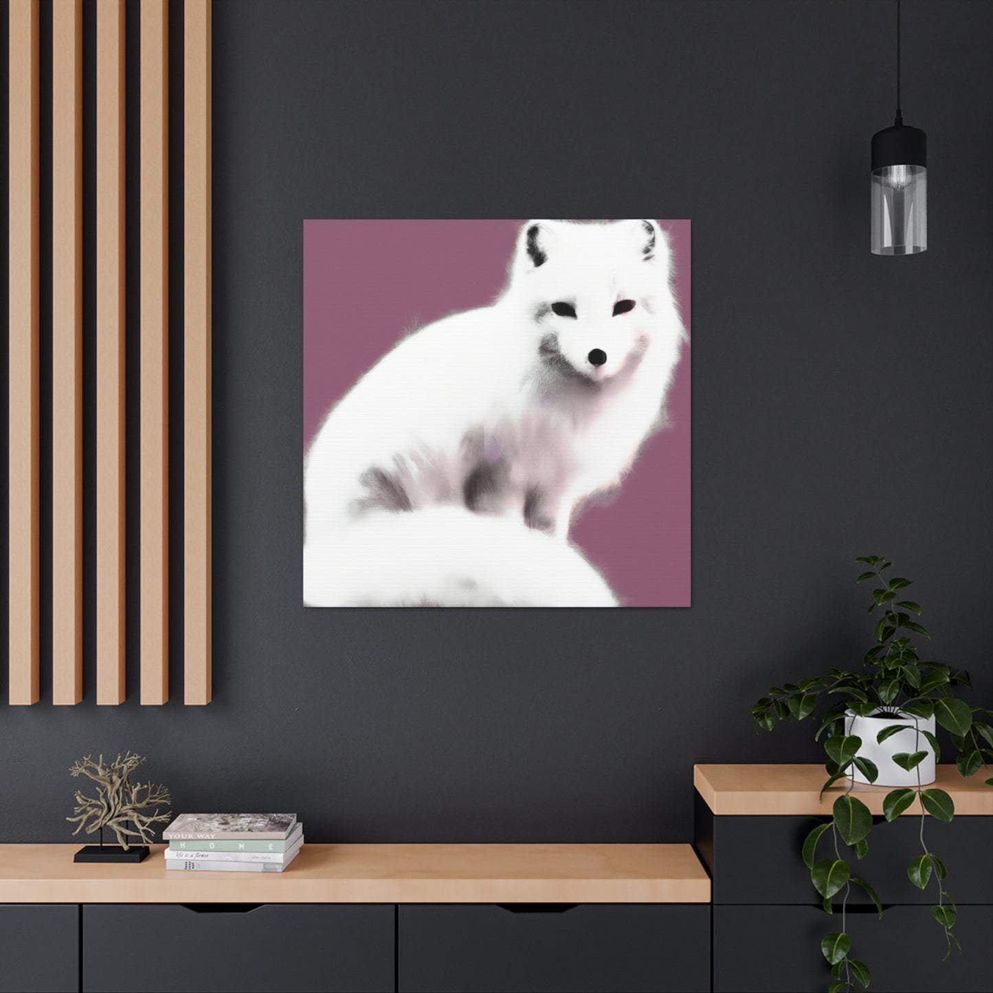 Arctic Fox Duo Bliss - Canvas