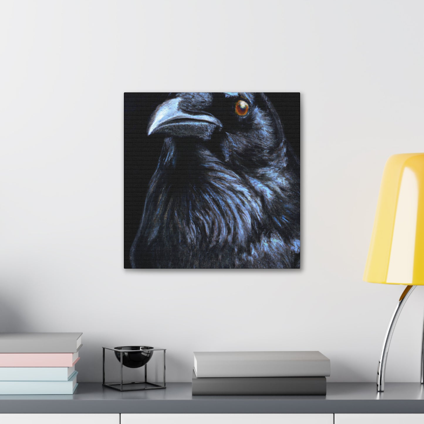 American Crow Hyperrealism - Canvas