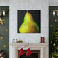 Pear in Metallic Gold - Canvas