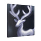 Reindeer Dusk Reflection - Canvas