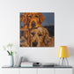 "Golden Retriever Wonderland" - Canvas