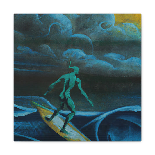 "Surfer on a Wave" - Canvas