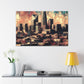 Carolinas tumultuous cityscape blending. - Canvas