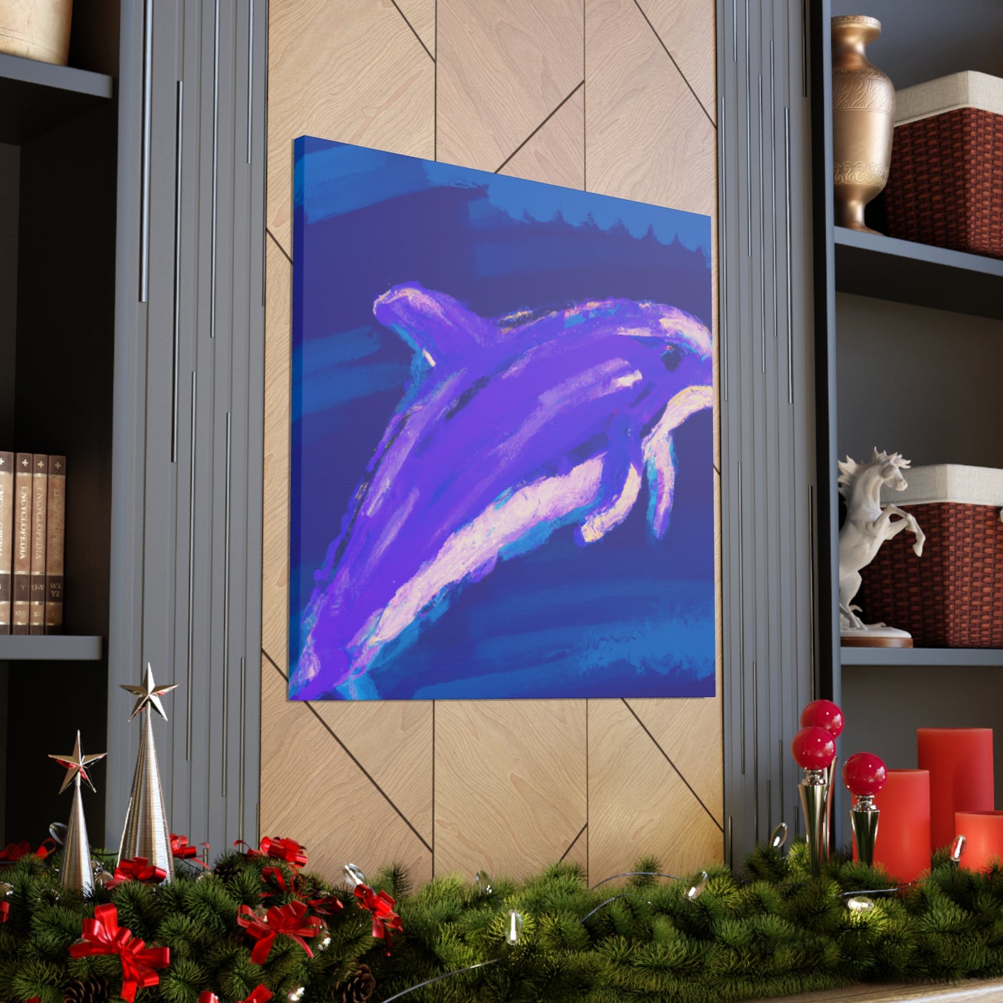 Dolphin in Simplicity - Canvas