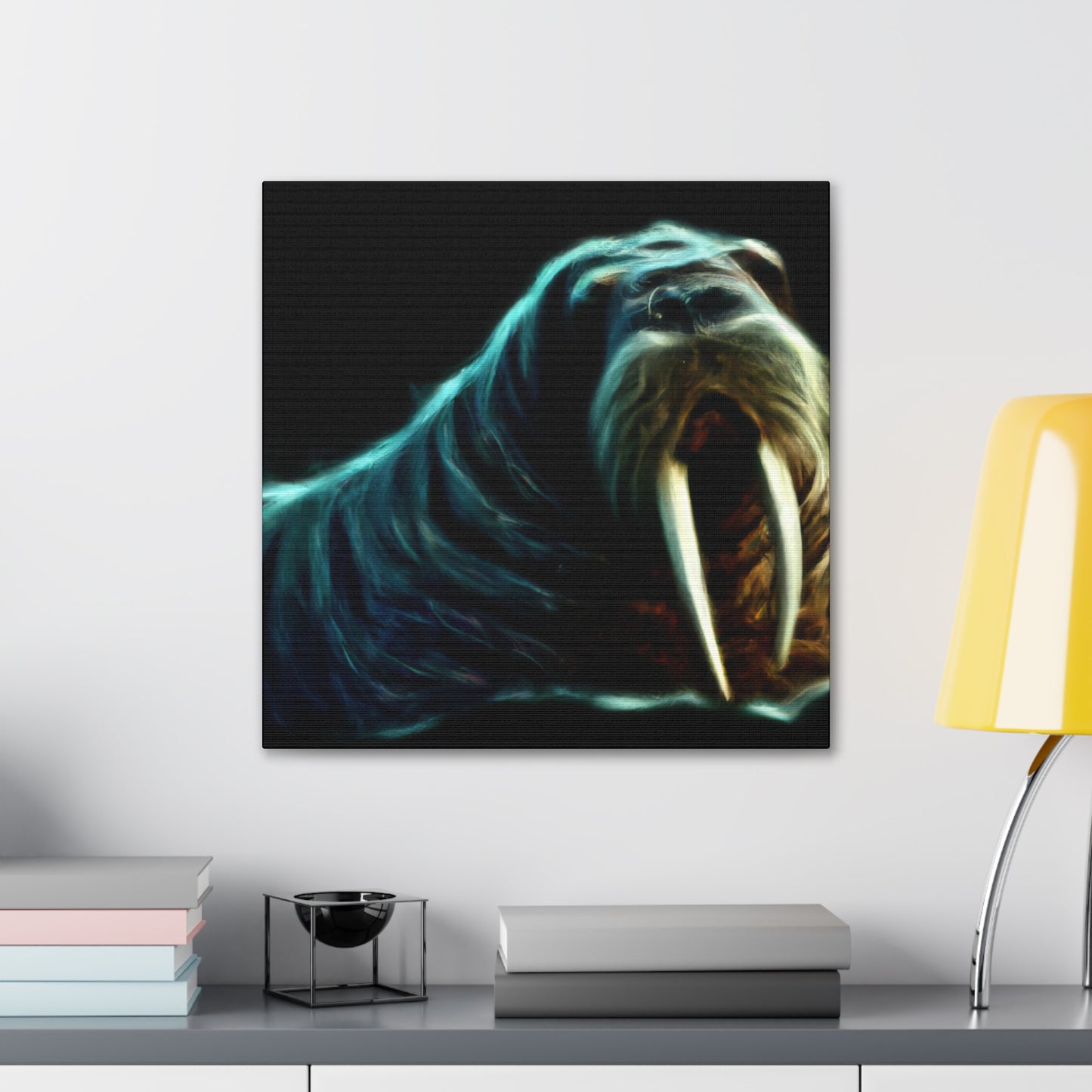 Walrus in Watercolor. - Canvas