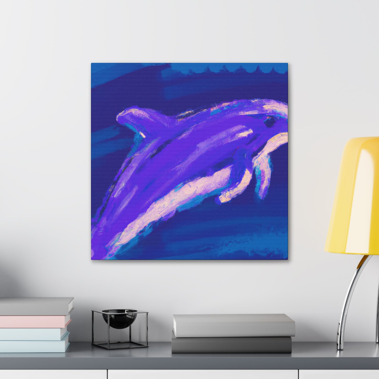 Dolphin in Simplicity - Canvas