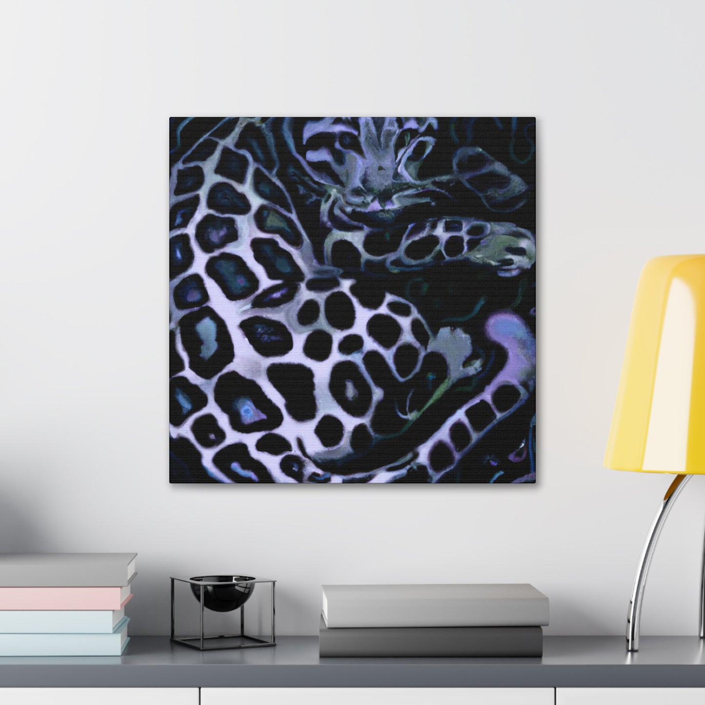 "Clouded Leopard Dreamscape" - Canvas