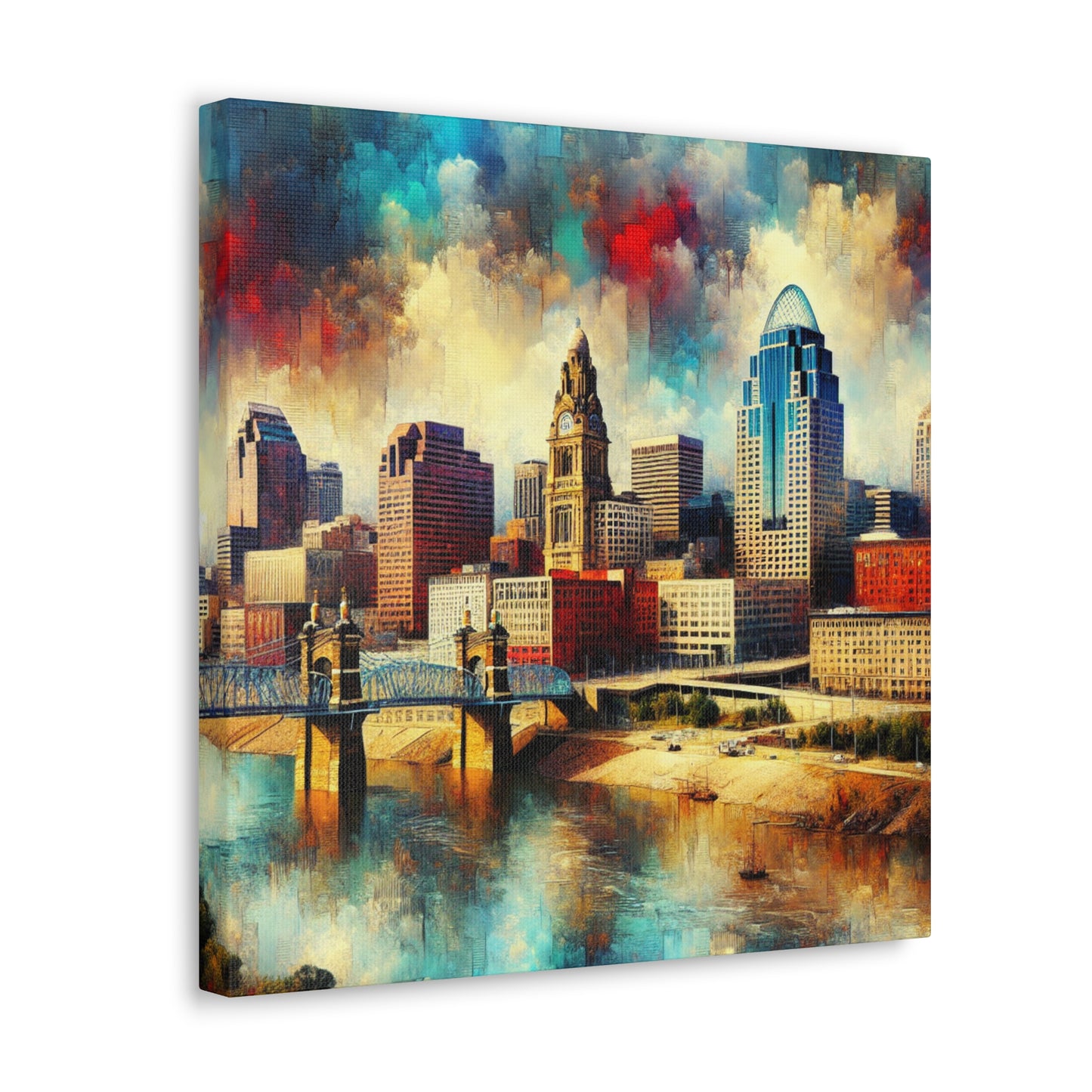 Concrete Dreams of Cincinnati - Canvas