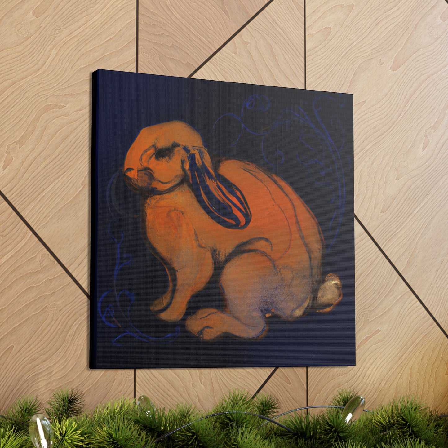 "Rabbit in the Garden" - Canvas