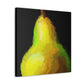 Pear in Metallic Gold - Canvas