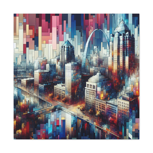 "Urban Serenade: Midwestern Melody" - Canvas