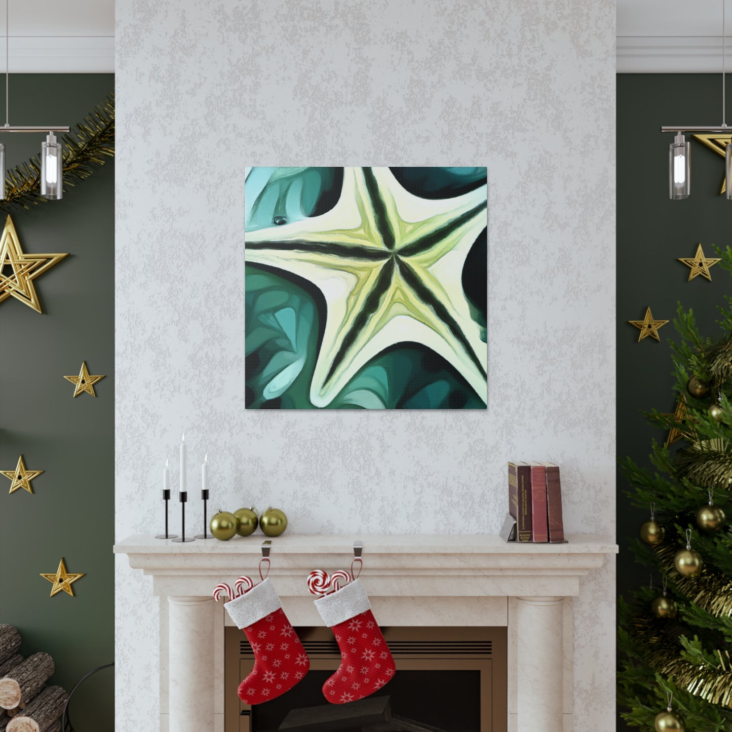 "Starfish Sparkles Aloft" - Canvas