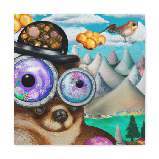 "Marmot in Steampunk World" - Canvas