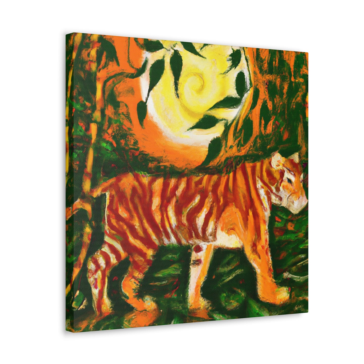 Tiger in Art Nouveau - Canvas