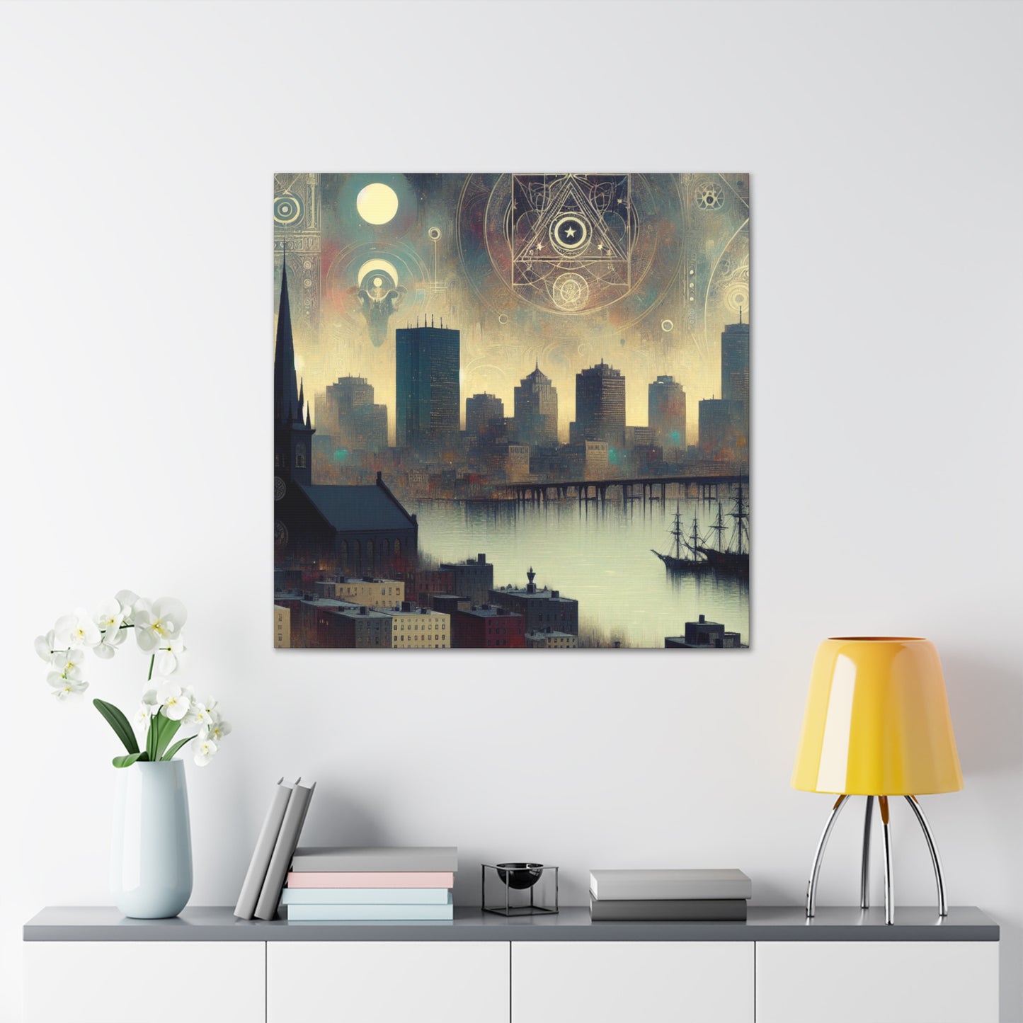 "Urban Dreams Unveiled" - Canvas