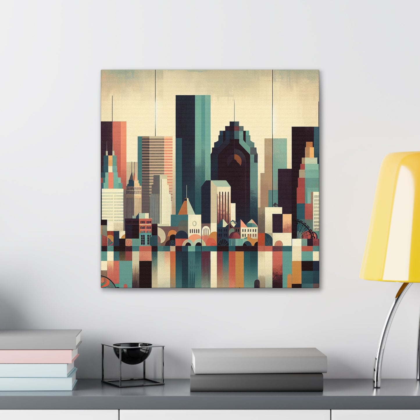 Urban Reflections Unveiled - Canvas