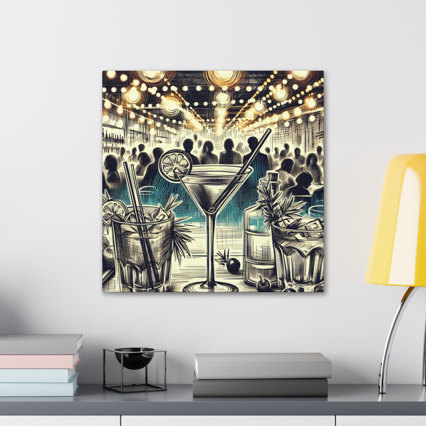 "Mixology Mirage Mosaic" - Canvas