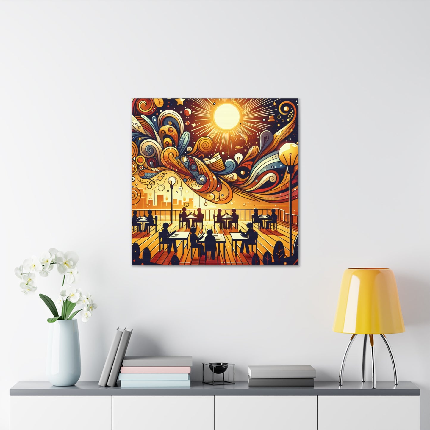 Literary Lunar Lullaby - Canvas