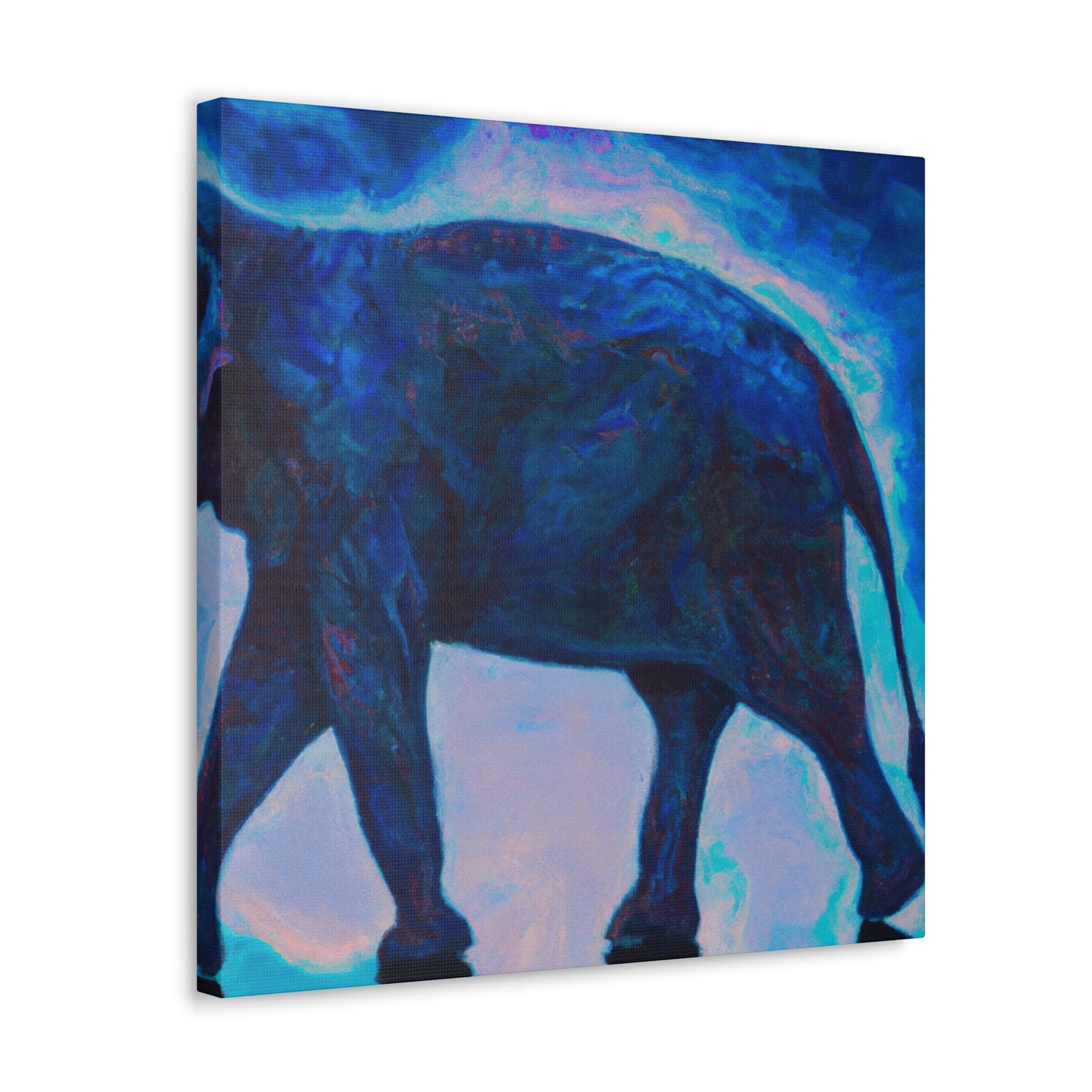 Elephant in Impressionism - Canvas