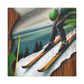 Skiing the White slopes - Canvas