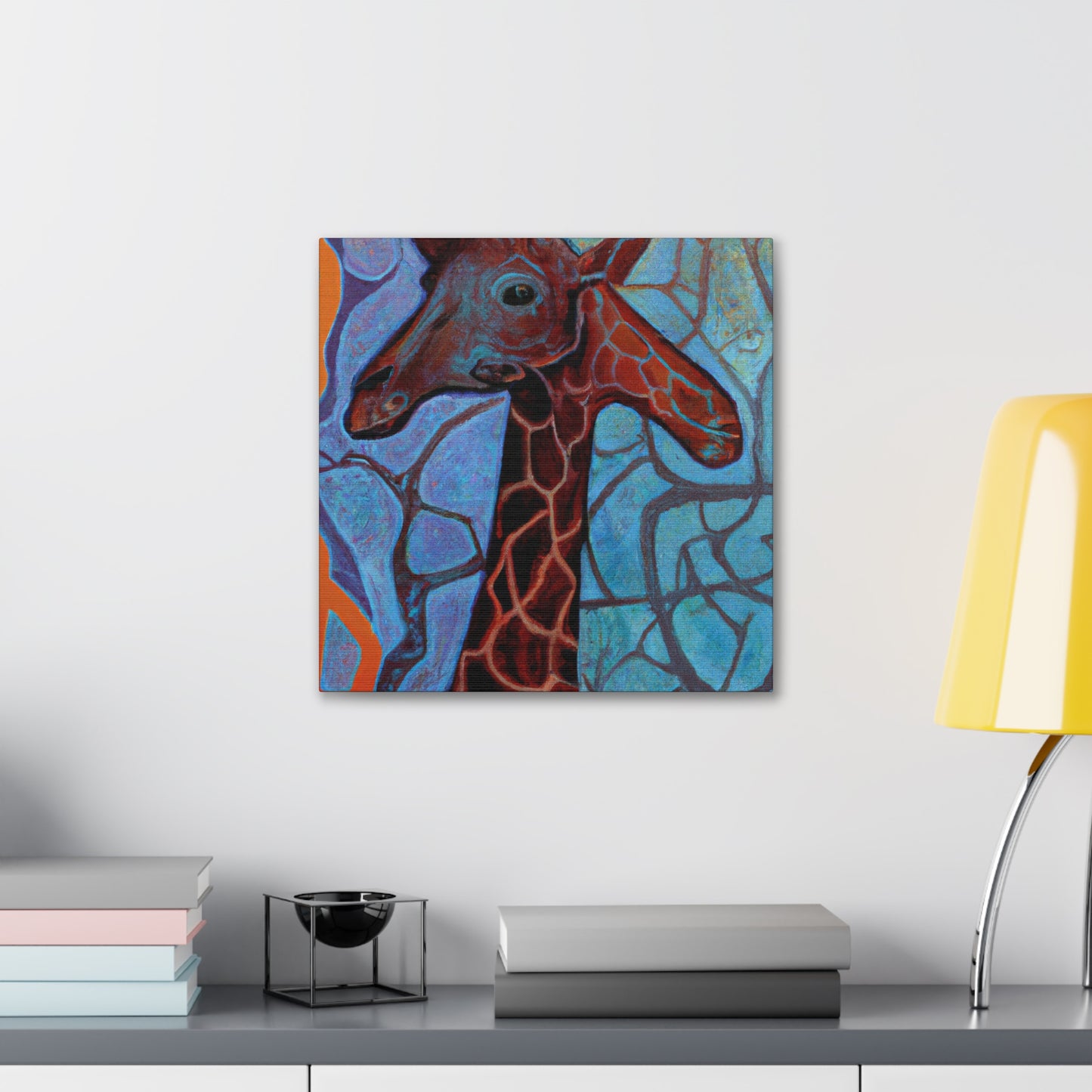 "Giraffes in Art Deco". - Canvas