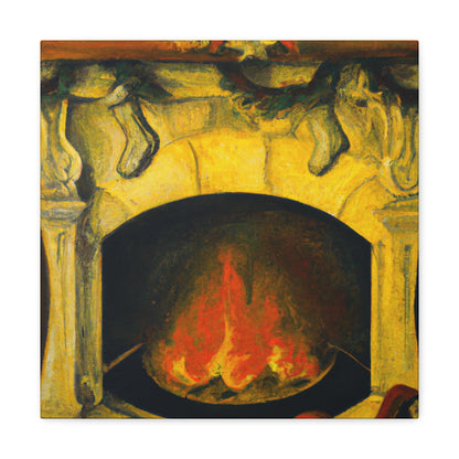 Fireside Classical Reflection - Canvas