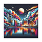 Neon Mirage Nights - Canvas