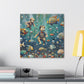 Whimsical Waters: Aquatic Bliss - Canvas