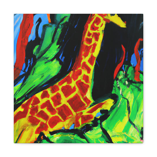 Giraffe in Abstract Forms - Canvas