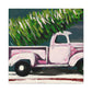 "Christmas Truck Revival Painting" - Canvas