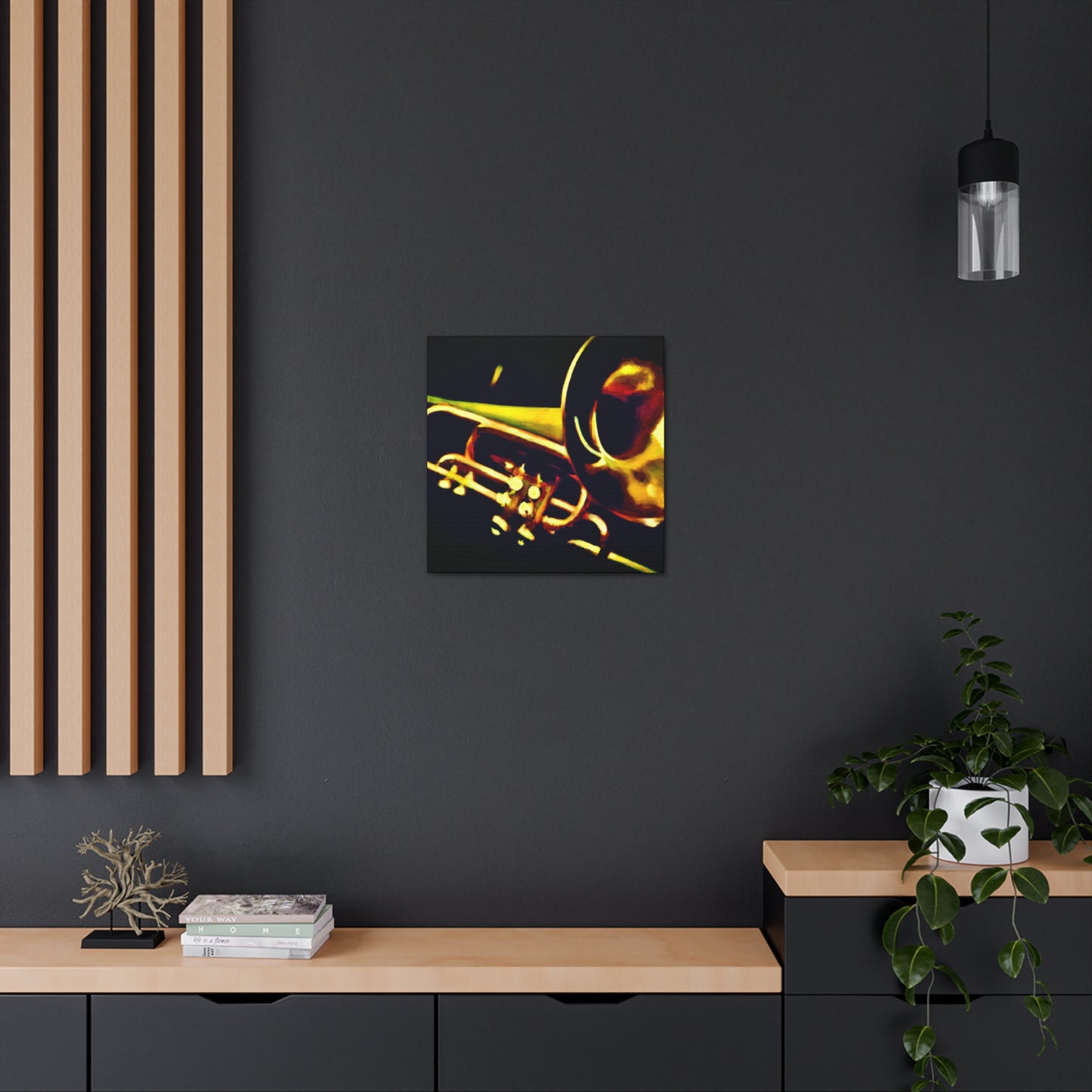 Trombone in Technicolor - Canvas