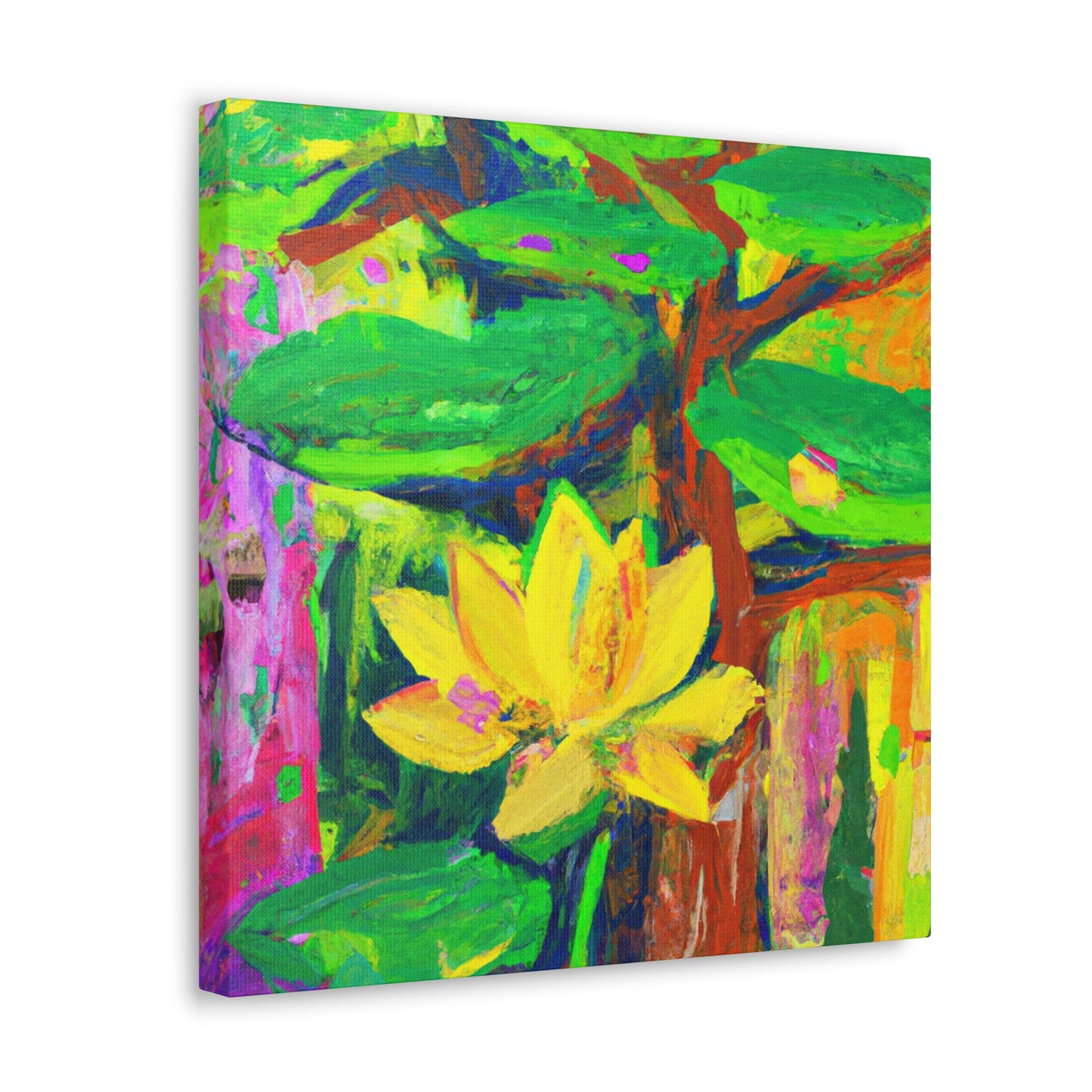 Lotus in Bloom Splendor - Canvas