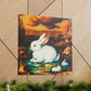 Rabbit in Neoclassicism - Canvas