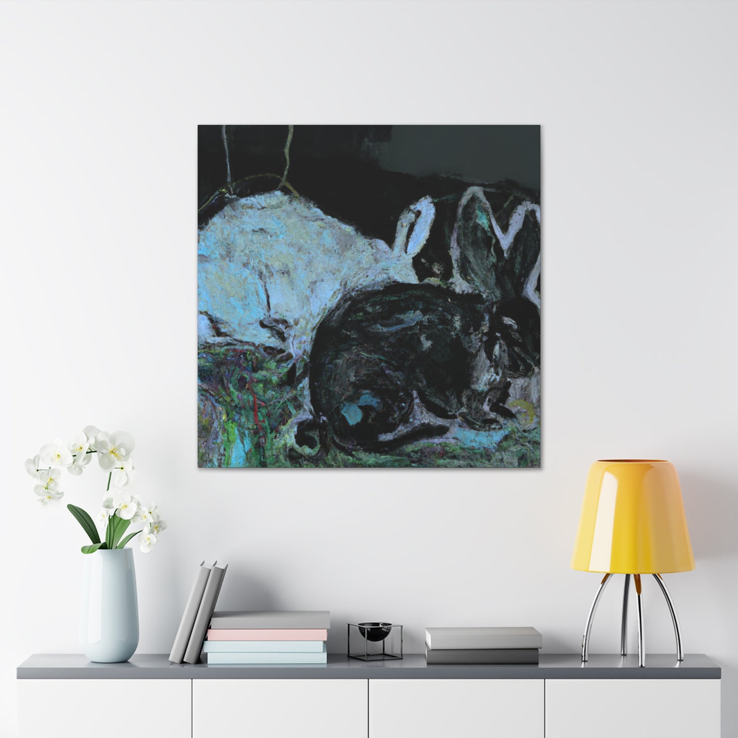 Rabbit in Abstraction - Canvas