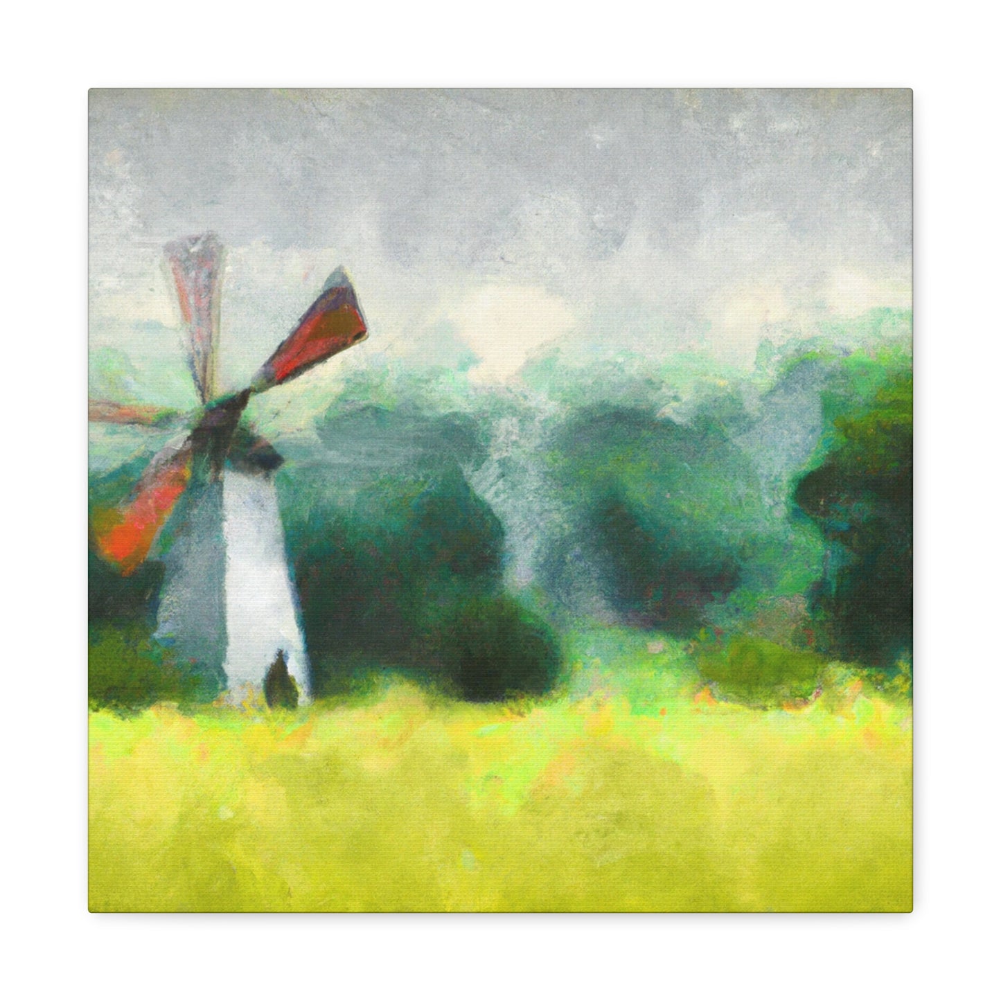 Windmill in a Sunset - Canvas