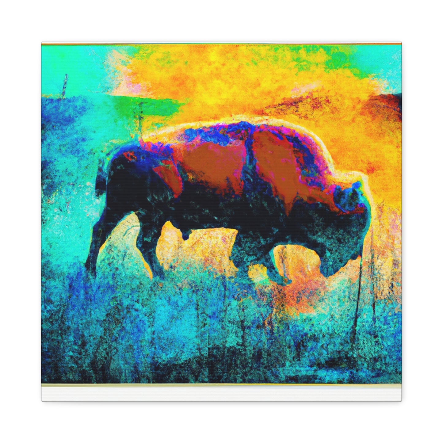 "Majestic Bison Splendor" - Canvas