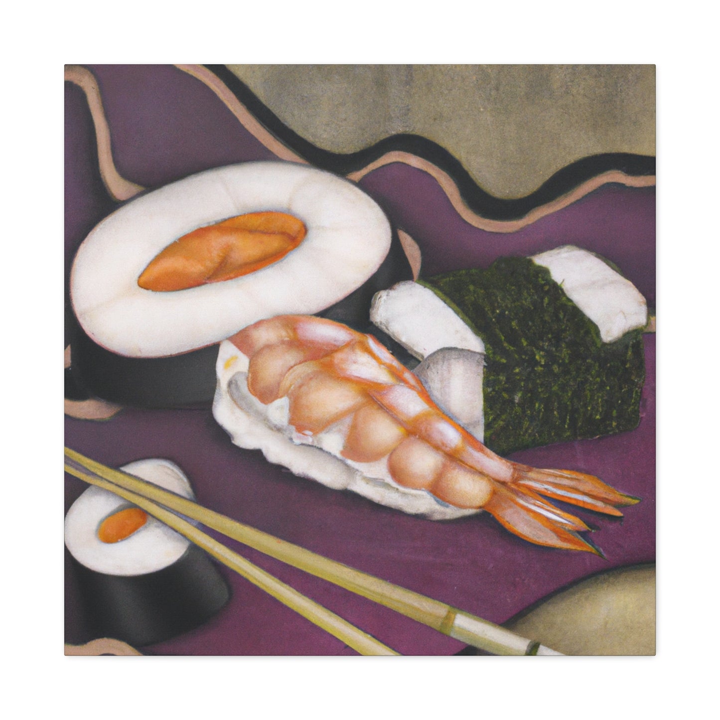 "Sushi of Art Nouveau" - Canvas