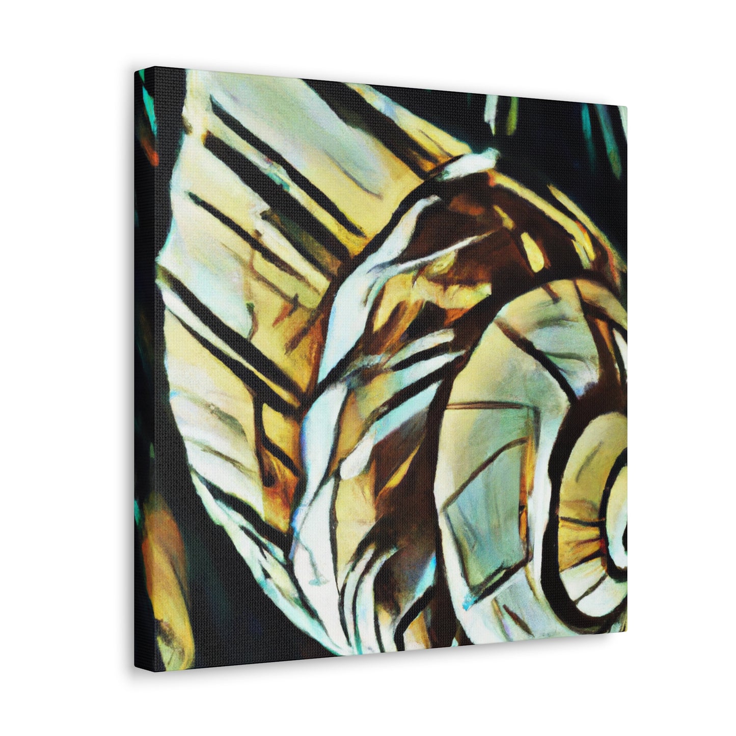 "Clam's Abstraction Embrace" - Canvas