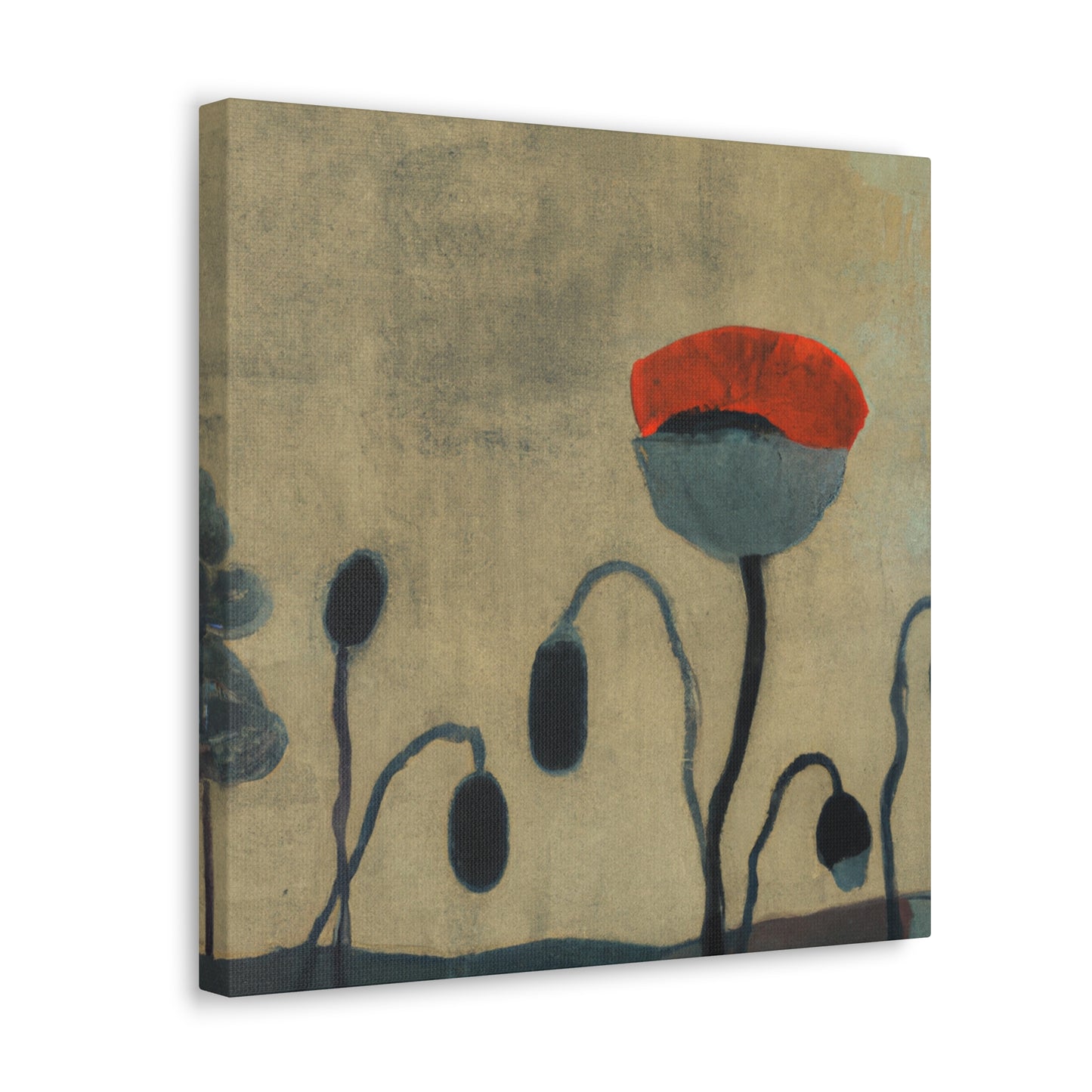 "Poppies in Abstraction" - Canvas